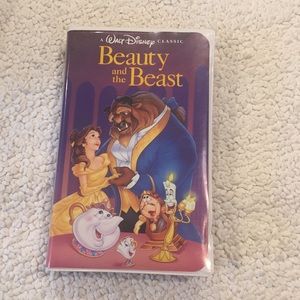 Beauty and the Beast case open never use Vhs Rare